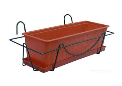 Balkonska korpa Mia 40cm zelena 1454 3kom