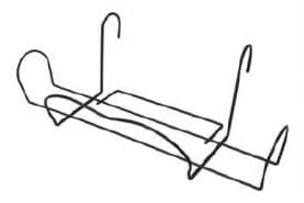 Balkonska korpa Marija 60cm srebrno-crna 2256 3kom