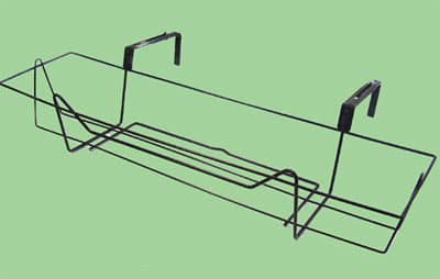 Balkonska korpa sa podesivim kukama Irena 80cm srebrno-crna 0216