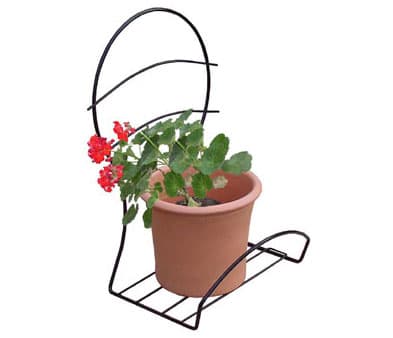 Zidna korpa za cveće Marlena crna 1487 3kom