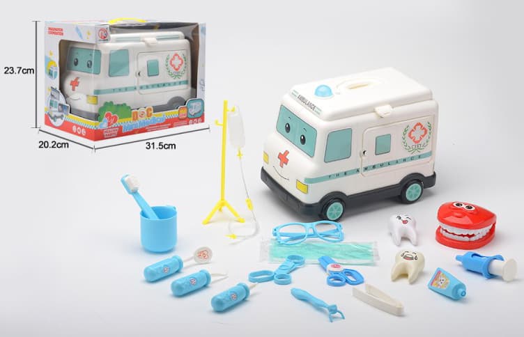 Dečija igračka Set 2 u 1 Zubar i Hitna pomoć 870021