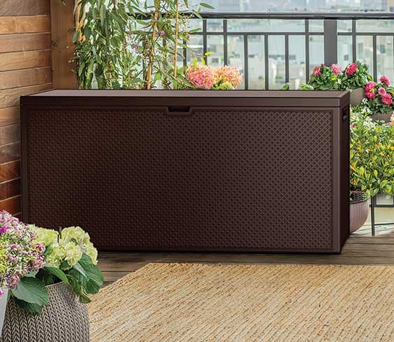 Keter Emily Veliki sanduk za odlaganje stvari 280 Lit. Brown 249719