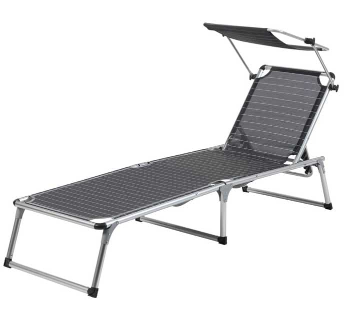 Sklopiva ležaljka sa štitnikom od sunčevih zraka