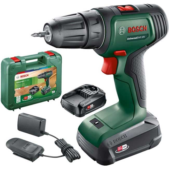 Akumulatorska bušilica odvrtač Bosch UniversalDrill 18 sa dve baterije 06039D4002