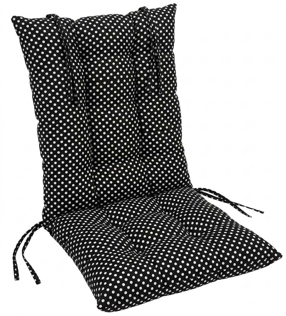 Pamučni Jastuk sa Naslonom Za Stolicu 60 x 120 cm BW Dots