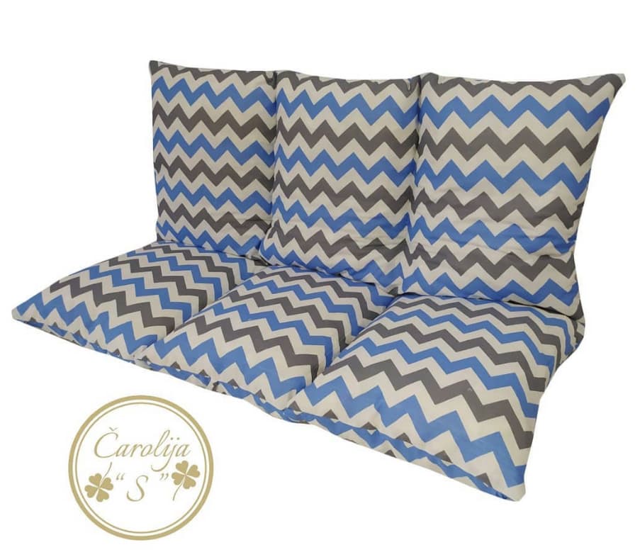 Jastuk Za Baštensku Ljuljašku 120 x 50 x 50 cm CIK CAK Blue