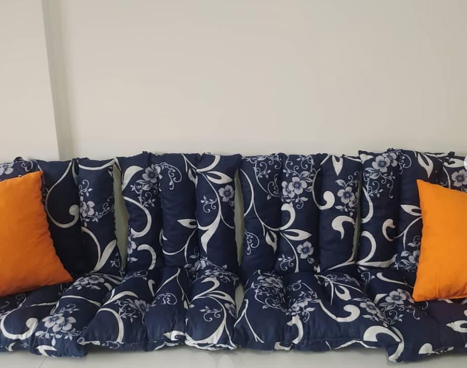 Jastuk Za Stolicu Sa Naslonom 1 kom. 60 x 120 cm Dark Blue ORNAMENT