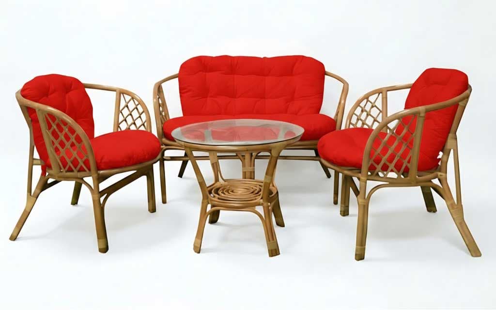 Jastuci za bambus ratan garnituru Bahama RED