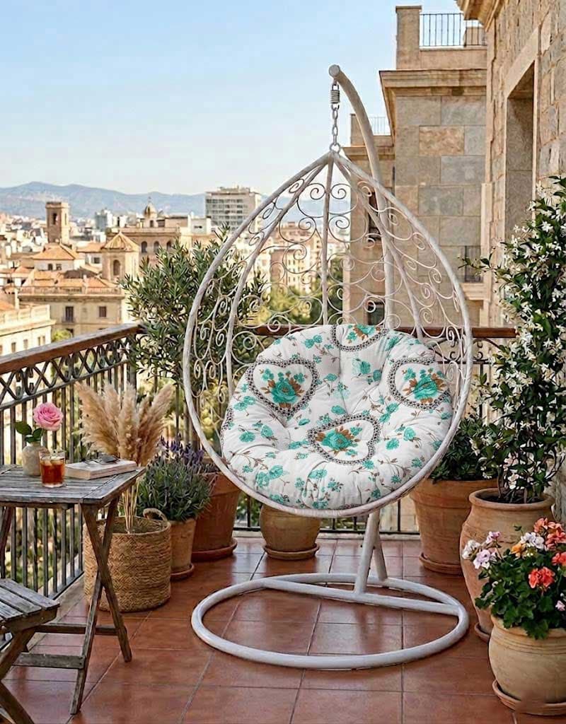 Jastuk Za Jaje Baštensku Ljuljašku - 100 cm FLOURISH Green