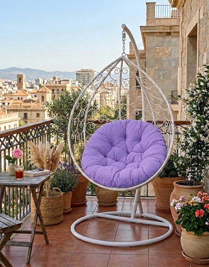 Jastuk Za Gnezdo Baštensku Ljuljašku - 100 cm - Lila