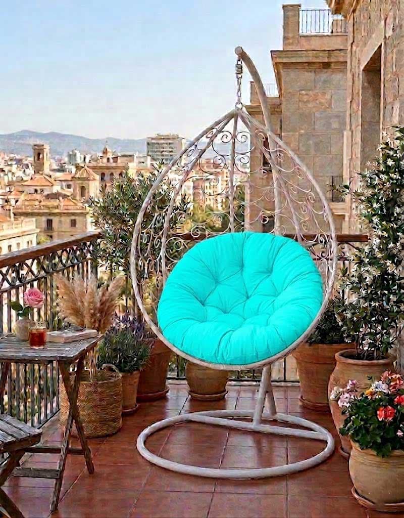 Jastuk Za Gnezdo Baštensku Ljuljašku 140 cm Turquoise