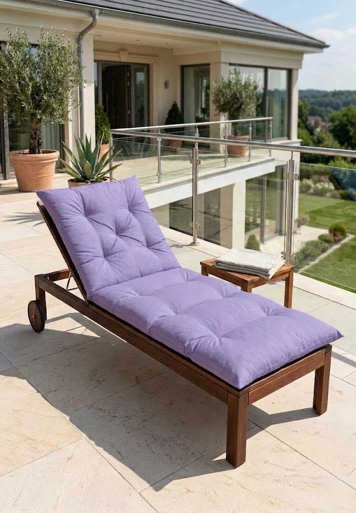 Jastuk Podmetač za Baštenske ležaljke - Lila