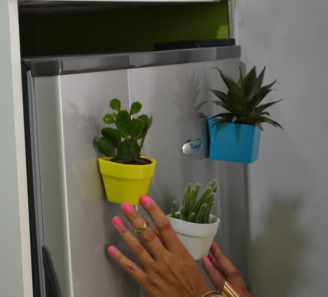 Saksija sa magnetom Magnetika ø6 - tirkizna