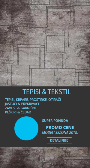 Tepisi, Jastuci, Posteljina, Zavese