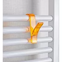 Kliknite za detalje - Kukice za peškire i radijator B24 set 2 komada providno narandžasta