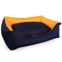 Kliknite za detalje - Pet Line Krevet za pse 2u1 Square Navy Orange veličina S
