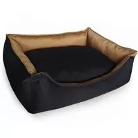 Kliknite za detalje - Pet Line Krevet za pse 2u1 Square Black Beige veličina S