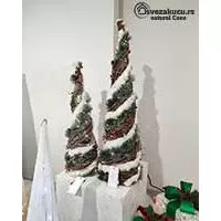 Kliknite za detalje - Svetleća LED Kupa Od Ratana Natural Cone 60 cm