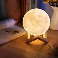 Kliknite za detalje - LED Lampa 3D Mesec - 3 Boje Svetla