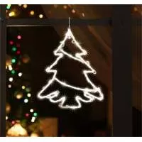Kliknite za detalje - Svetleća jelka za prozor LED KID502B/WW