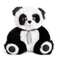 Kliknite za detalje - Plišani panda sa srebrnom mašnom Dijego 23cm