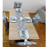 Kliknite za detalje - Trpezarijski dekorativni set Eira Grey za 6 osoba
