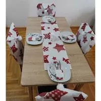 Kliknite za detalje - Trpezarijski dekorativni set Estella Red za 6 osoba