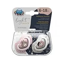 Kliknite za detalje - Canpol babies silikonska varalica 6-18M Bonjour Paris 2 kom 22/648 pink 