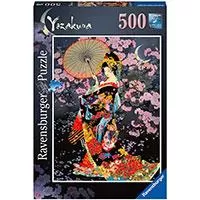 Kliknite za detalje - Ravensburger Puzzle Slagalica 500 - Yozakura - Večernji trešnjin cvet 16773