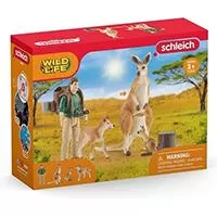 Kliknite za detalje - Schleich Figure divlje životinje - Kenguri i dingo - Australijska avantura 42623