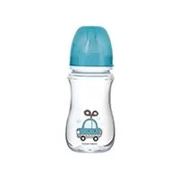 Kliknite za detalje - Canpol Baby Flašica 240ml Wide Neck Easy Start Toys Blue Car 35/221_blu