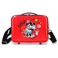 Kliknite za detalje - ABS Kofer za šminku Disney Mickey and Minnie Always Be Kind Red 44939