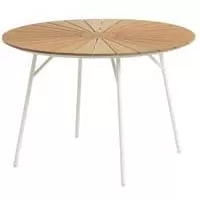 Kliknite za detalje - Baštenski Sto Stella 110cm Natur Bela