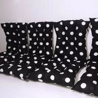Kliknite za detalje - Pamučni Jastuk sa Naslonom Za Stolicu 60 x 120 cm Big Dots BW