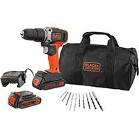 Kliknite za detalje - Black+Decker akumulatorska vibraciona bušilica-odvijač + 10-delni set burgija BCD003BA10S