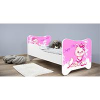 Dečiji krevet sa dušekom i letvicama 160x80 cm Happy kitty 