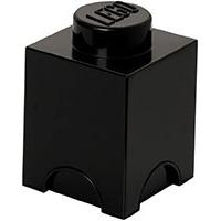 Kutija za odlaganje LEGO Kocka 1 četvrtasta crna 4001