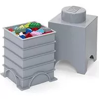 Kliknite za detalje - Kutija za odlaganje LEGO® Kocka 1 četvrtasta kamenosiva 4001