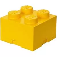 Kliknite za detalje - Kutija sa poklopcem LEGO® Kocka 4  25x25x18cm žuta 4003
