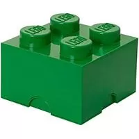 Kliknite za detalje - Kutija za odlaganje LEGO® Kocka 4  25x25x18cm tamnozelena 4003