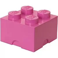 Kliknite za detalje - Kutija za odlaganje LEGO® Kocka 4  25x25x18cm pink 4003
