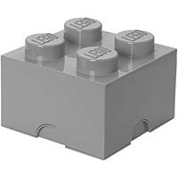 Kliknite za detalje - Kutija za odlaganje LEGO® Kocka 4  25x25x18cm kamenosiva 4003