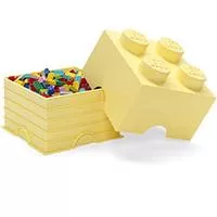 Kliknite za detalje - Kutija za odlaganje LEGO® Kocka 4  25x25x18cm pastelnožuta 4003