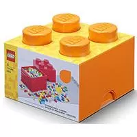 Kliknite za detalje - Kutija za odlaganje LEGO® Kocka 4  25x25x18cm narandžasta 4003