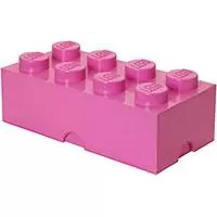 Kliknite za detalje - Kutija za odlaganje sa poklopcem LEGO® Kocka 8  50x25x18cm pink 4004