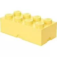 Kliknite za detalje - Kutija za odlaganje sa poklopcem LEGO® Kocka 8  50x25x18cm pastelnožuta 4004