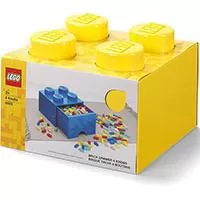 Kliknite za detalje - Kutija - fioka za odlaganje LEGO® Kocka 4  25x25x18cm žuta 4005
