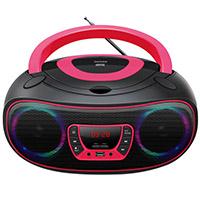 Kliknite za detalje - Bluetooth CD boombox FM radio Denver TCL-212BT pink