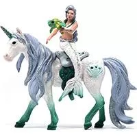 Kliknite za detalje - Schleich Bayala figurice - Sirena jaše morskog jednoroga 42509