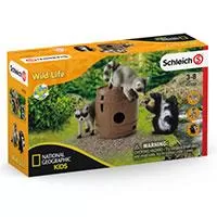 Kliknite za detalje - Schleich figure Divlje životinje - Rakuni i tvor - Borba za orah 42532